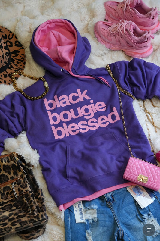 Black Bougie Blessed - Purple