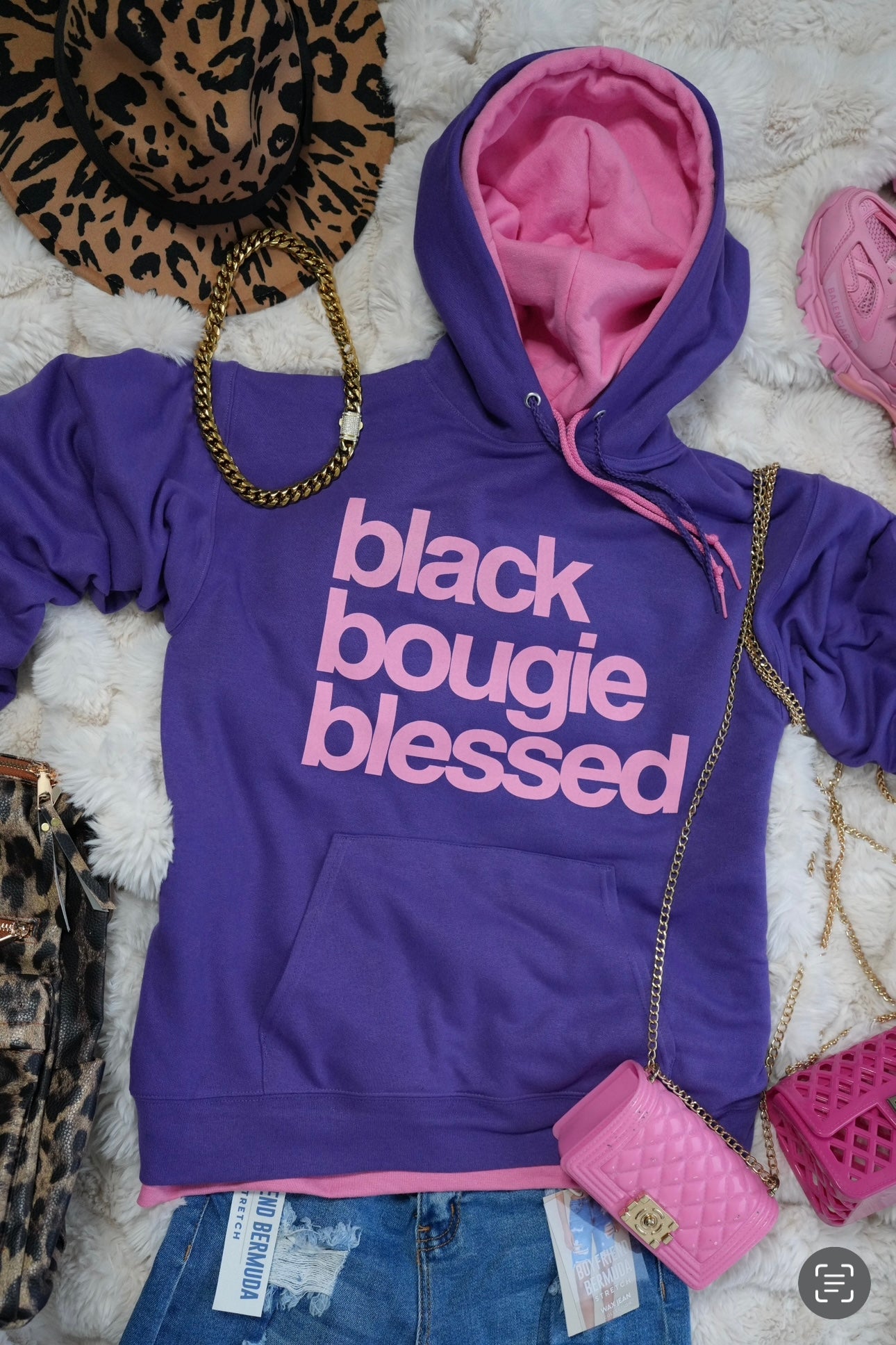 Black Bougie Blessed - Purple