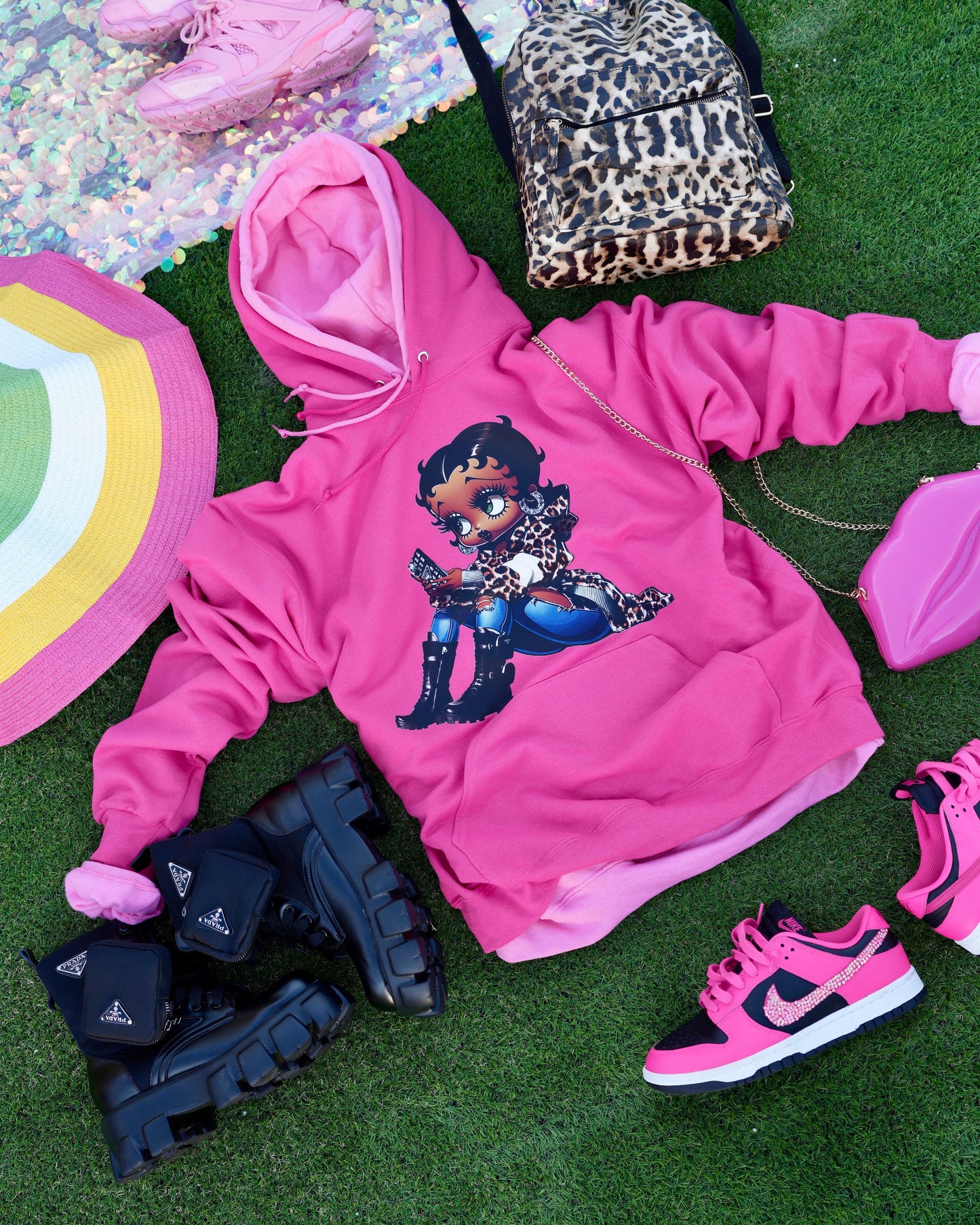 (Deal) Leopard Print B - Hoodie