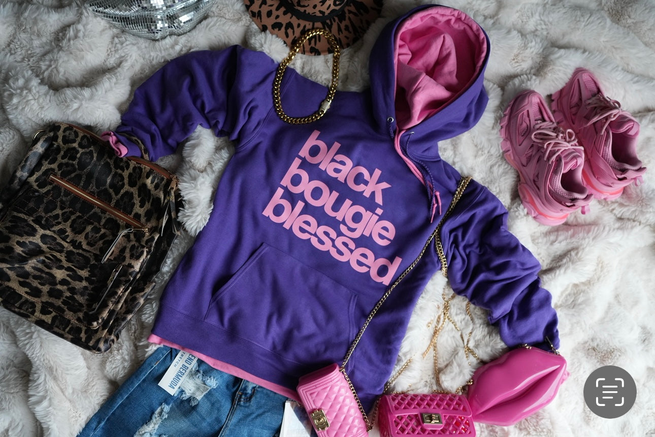 Black Bougie Blessed - Purple