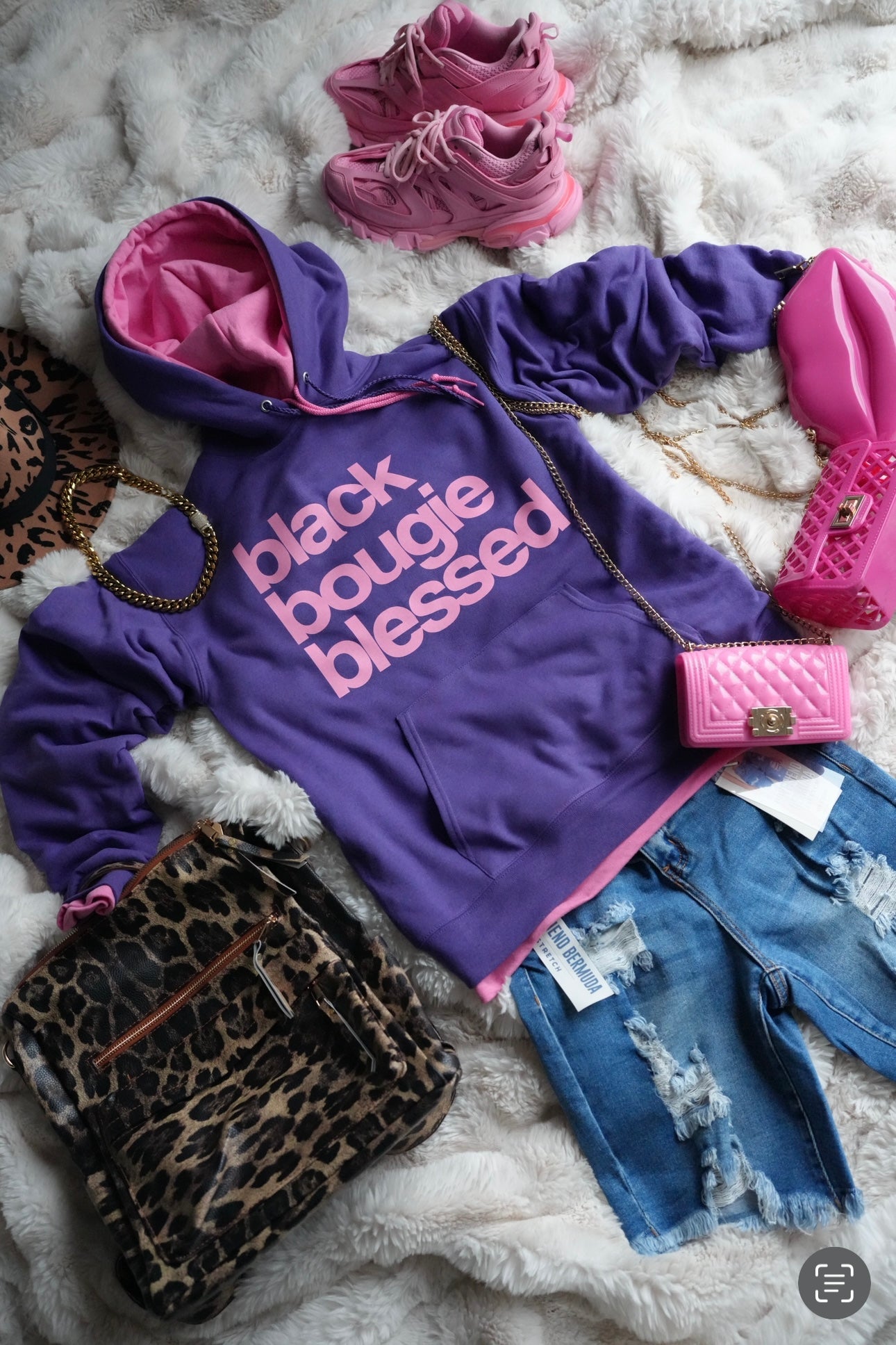 Black Bougie Blessed - Purple