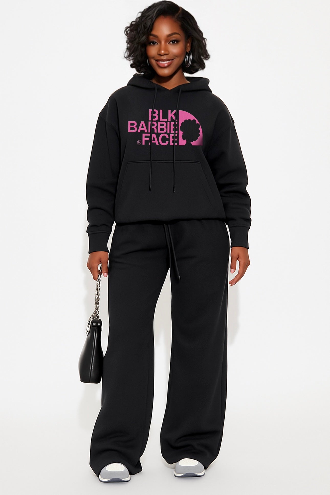 Black Barbie Face - Hoodie