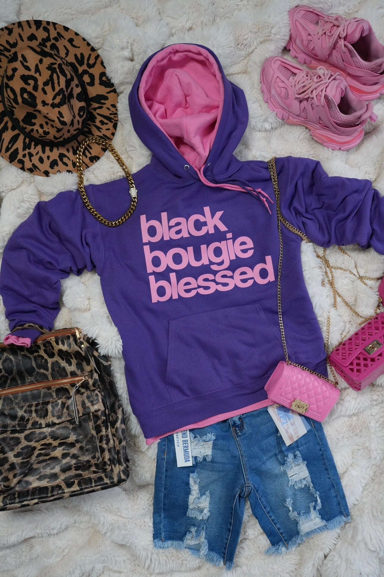 Black Bougie Blessed - Purple