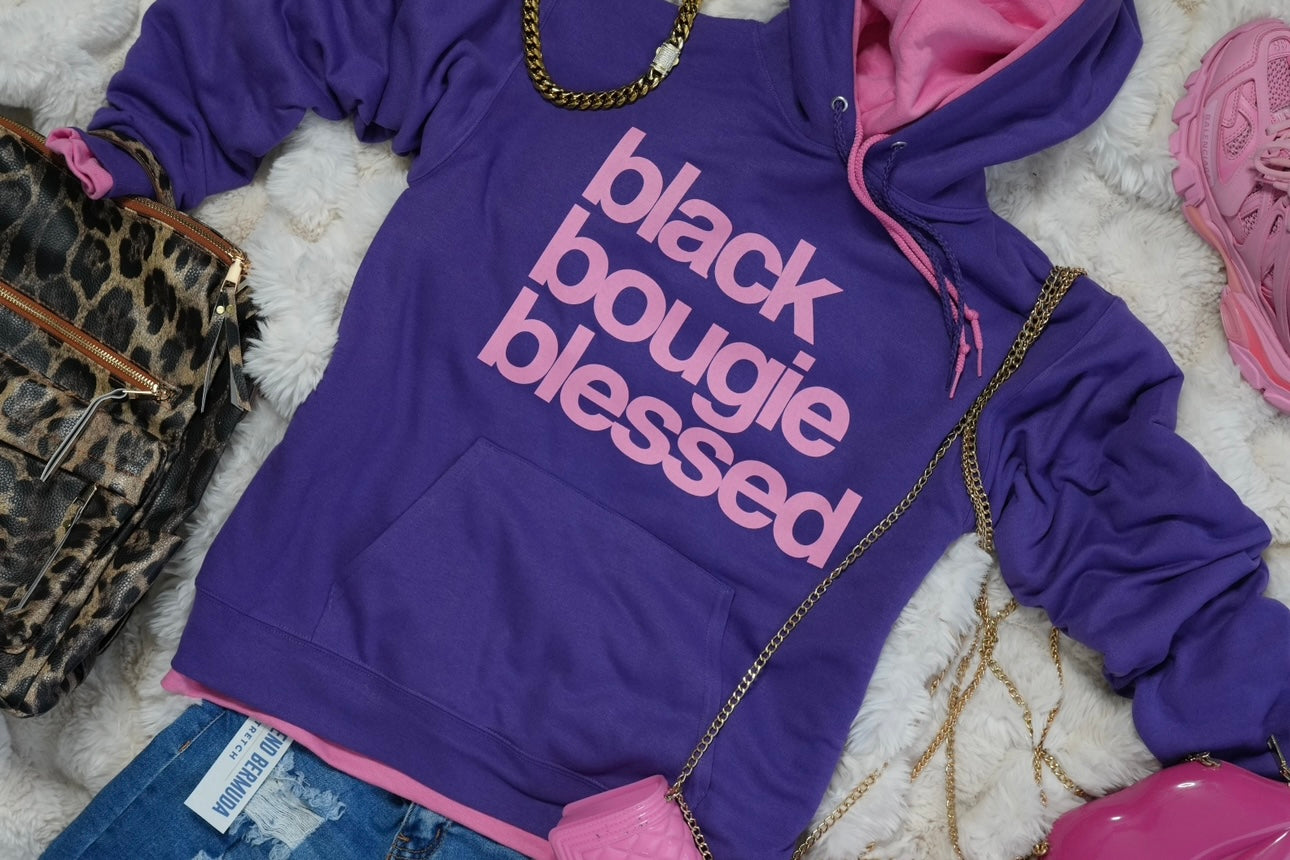 Black Bougie Blessed - Purple